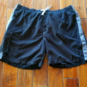 True Nation Mens Cargo Pocket Swim Trunks
